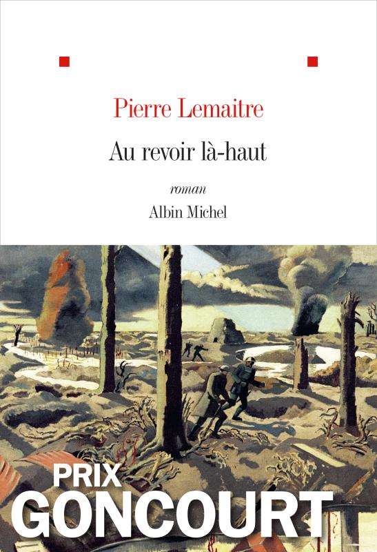 Couverture d'un livre blanc avec un décor de guerre.