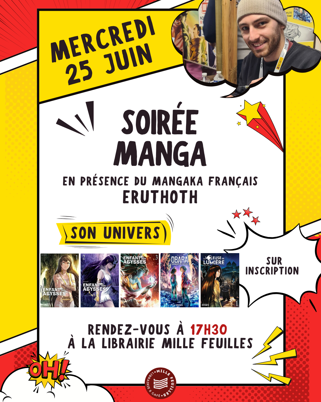 Soirée Manga à Librairie Mille Feuilles