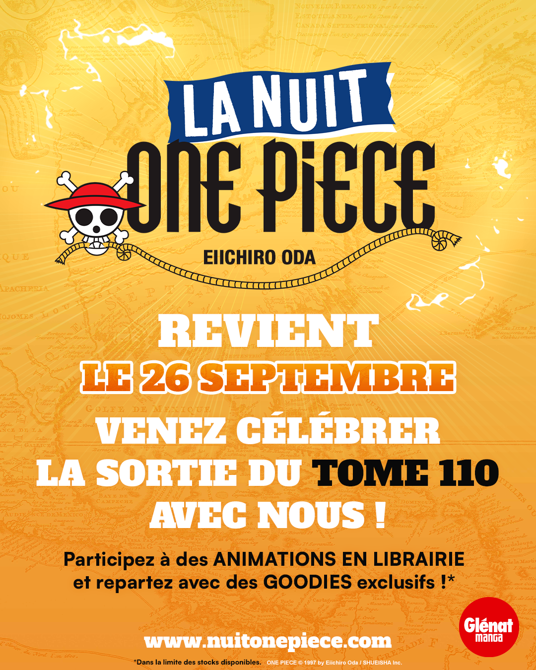 Evenement one piece, sortie tome 110