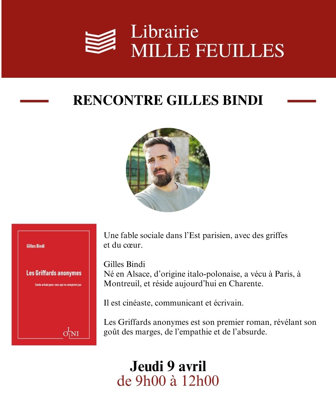 Gilles Bindi dédicace